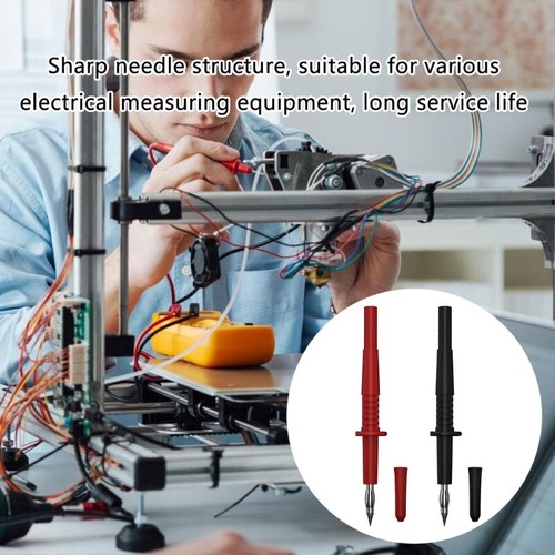 4mm Pointed Needle Probes Pair Test Probes for Electrical Testing & Maintenance - Zdjęcie 2 z 8