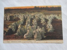 CPA TUNESIEN SZENEN UND TYPEN DAS GROSSE GEBET ALTE POSTKARTE GESCHRIEBEN 1915