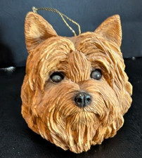 Vintage Carin Terrier Dog Head Ornament