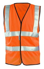 OCCUNOMIX High Visibility Orange Mesh Class 2 Dual Stripe Vest, Size 2XL, NEW
