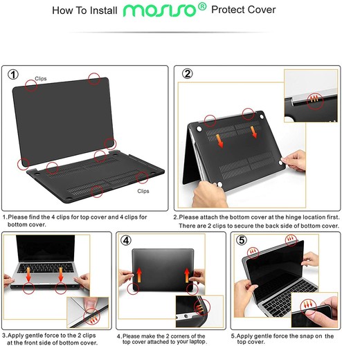 Hard Case for MacBook Pro 13 inch M1 A2338 A1706 A1708 2022-2016 Shell Cover Bag - Picture 171 of 217