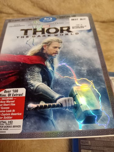 Authentic Marvel Thor 2 The Dark World 3D Blu-ray Digital Copy Code No Slipcover - Picture 6 of 8
