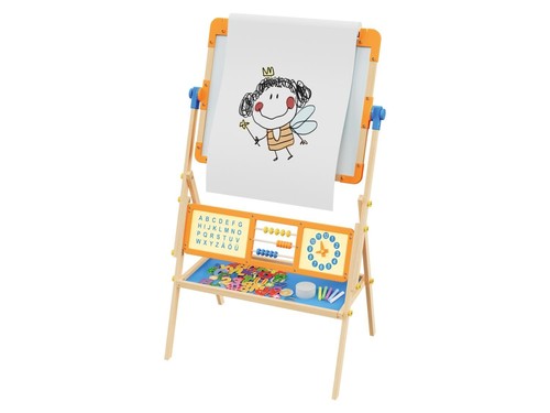 Playtive Standtafel, doppelseitig Zeichentafel mit Lernuhr Kinder Tafel - Bild 3 von 4