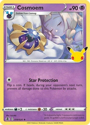 Cosmoem - 014/025 - Holo Rare NM, English Pokemon Celebrations