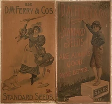 Vintage Advertising 2 Piece Set Mounted Approximately 8x14” Copyright 1899