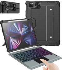 Nillkin Case for iPad Air 11-inch M2 2024 iPad Air Keyboard Case Backlit Version