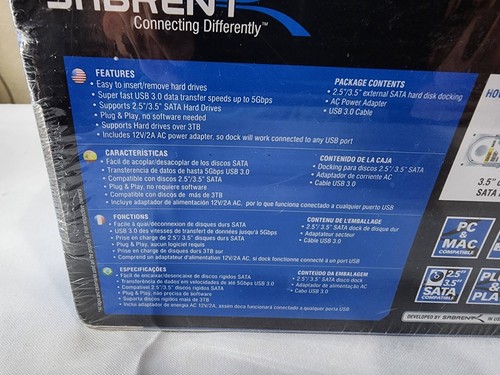 Hard Drive Reader USB 3.0 to SATA External Lay-Flat Docking Station for HDD - Picture 4 of 4