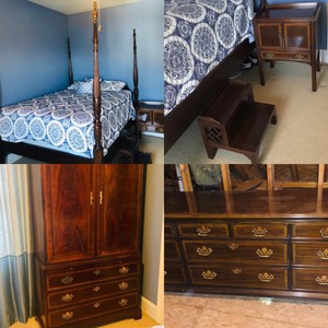 Details About 5 Pc Set Drexel Heritage 18th Century Revival Four Poster Bedroom Set