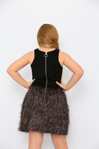 ❤️ Girls 16 Holiday Designer NEW Zoe Ltd Rainbow Sparkles Party Dress $300 ❤️ - Picture 4 of 4