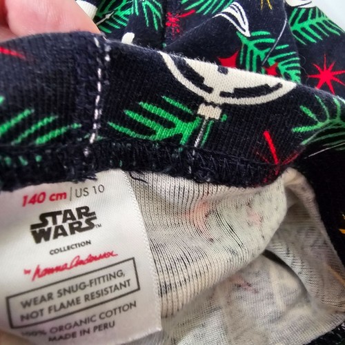 Hanna Andersson 10 Blue Star Wars Christmas Holiday Ornament Print Pajama Pants - Picture 7 of 7
