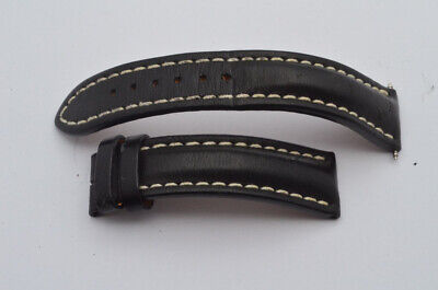 Breitling Calf Leather Bracelet 20mm for Buckle 18mm Black Breitling Calf Leather Bracelet 20mm for Buckle 18mm Black