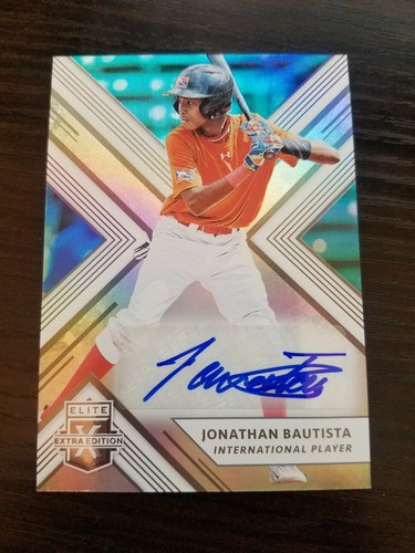 2018 18 JONATHAN BAUTISTA PANINI ELITE EXTRA EDITION ROOKIE SIGNATURE AUTO #178 - Picture 1 of 1