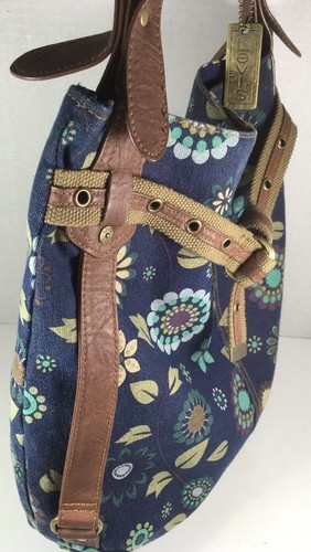 Levi’s Fabric Flower Pattern Hobo Tote Shoulder Bag - Picture 3 of 12