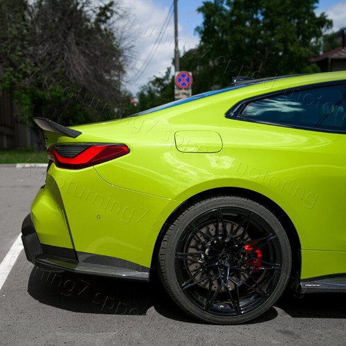 REAL Carbon Fiber Rear Bumper Splitter Lip Fins Factory For BMW G82 M4 Coupe 21+ - Picture 7 of 12