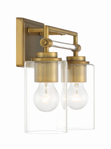 Minka Lavery Binsly 2 Light Bathroom Vanity, Antique Noble Brass - Picture 5 of 5