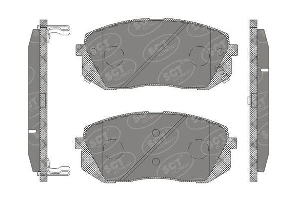 Front Brake Pads Full Axle Braking Set For Hyundai ix35 Kia Carens Kia Sportage