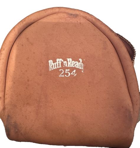 Vintage Ruff’ n Ready 254 Leder Fliegenfischen Rolle Tasche Braun