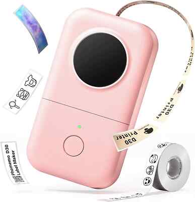Phomemo D30 Mini Pocket Thermo Etikettendrucker Maschine Bluetooth WLAN Drucker