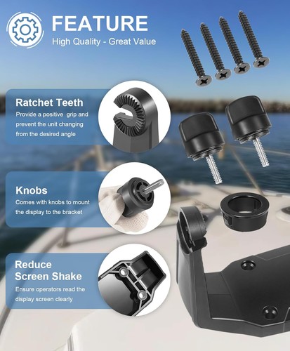 Kit de montaje de cardán para Humminbird GM H7 740146-1 para buscadores de peces serie 7 HELIX - Imagen 9 de 12