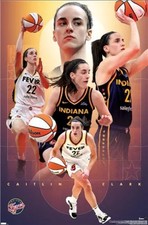 New Caitlin Clark Indiana Fever Costacos Licensed 22x34 Poster WNBA GOAT