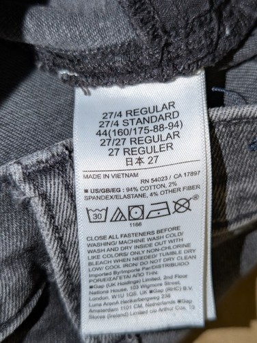 GAP Jeans Damen 4R 26x26 schwarz True Skinny High Rise Stretch Denim Hose - Bild 15 von 15