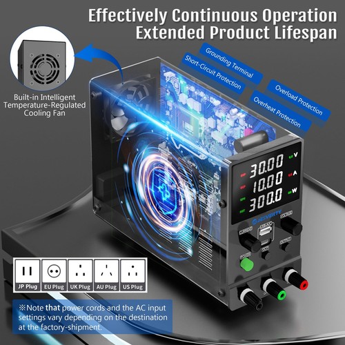 Alimentatore CC variabile alimentatore da banco regolabile a commutazione 0-30V - Foto 4 di 24