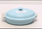 NEW Le Creuset Casserole Classic 27cm 1.7L Oval Dish w/Lid Sky Blue Stoneware