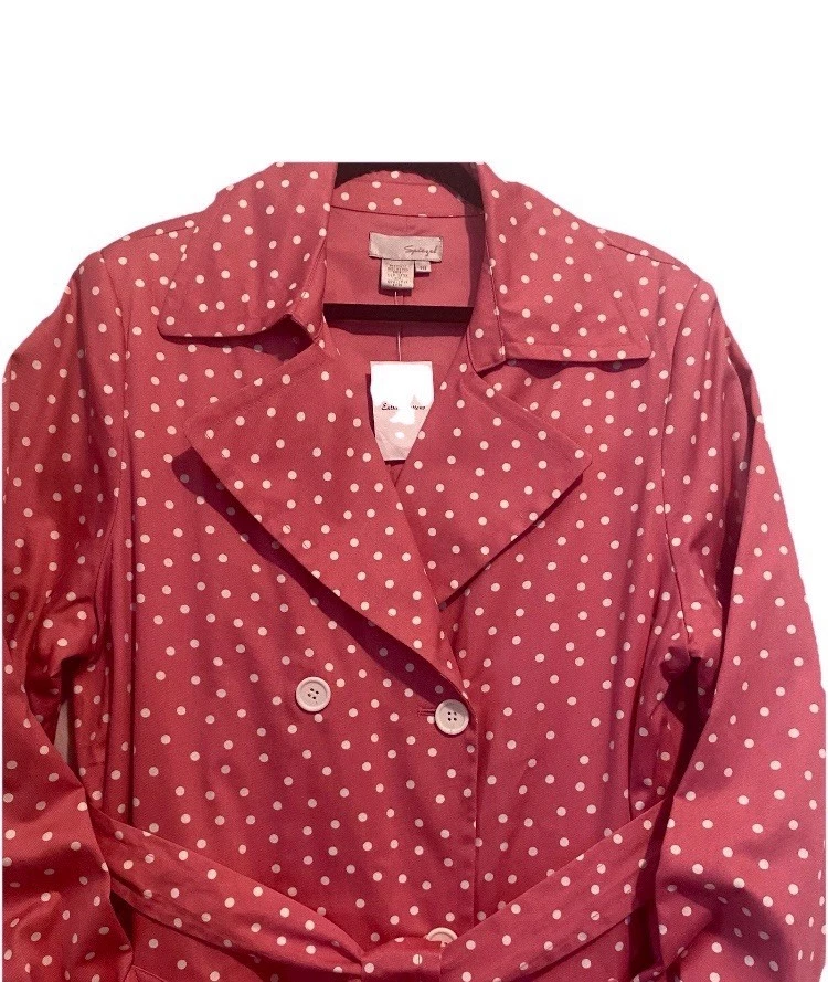 Gabardina rosa vintage clásica oficina sirena ropa de oficina caprichosa Foto 4 de 4