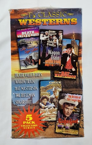 TV Classics Westerns 5 DVD Collector’s Set Sealed Death Valley Days Wagon Train - Foto 4 di 8