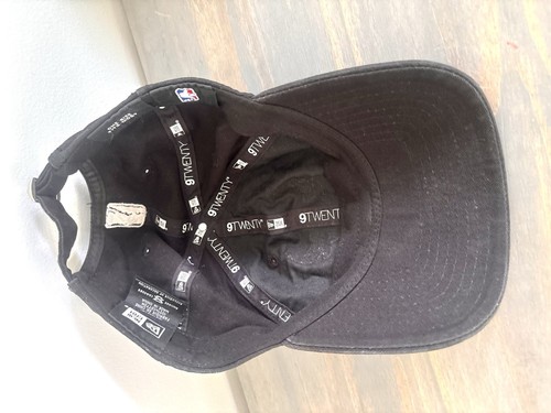 Chicago Bulls NBA New Era Black & White Adjustable 9Twenty Cap Hat - Picture 12 of 14