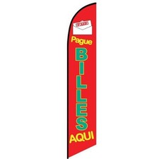 Pague BILLES AQUI 12ft Feather Banner Swooper Flag - FLAG ONLY (3)