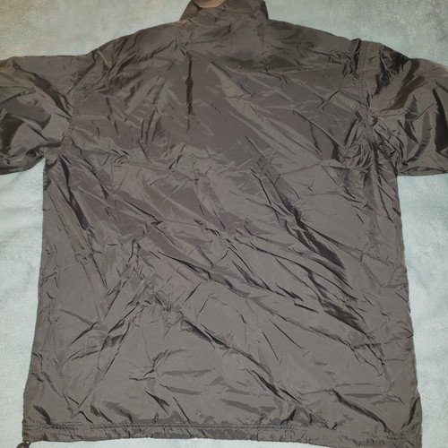 Vintage 90s Fila XL Men Nylon Full Zip Windbreaker Jacket Charcoal Dark Gray Red - Picture 5 of 7