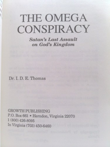 The Omega Conspiracy by Dr. I. D. E. Thomas - Bild 2 von 3