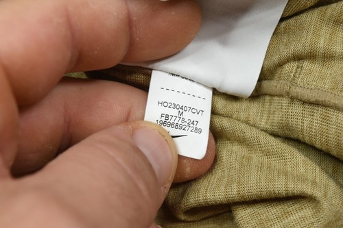 Nike Yoga Dri-FIT Cremallera Completa Jersey Sudadera con Capucha Para Hombres Mediano Beige Manga Larga Relajado - Imagen 14 de 15