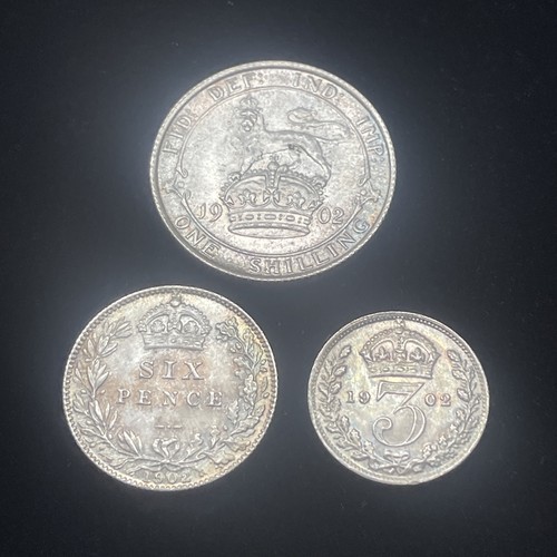 1902 Silver Proof 6-coin Set Crown to 3D Edward VII - Silver coin set - Picture 14 of 19