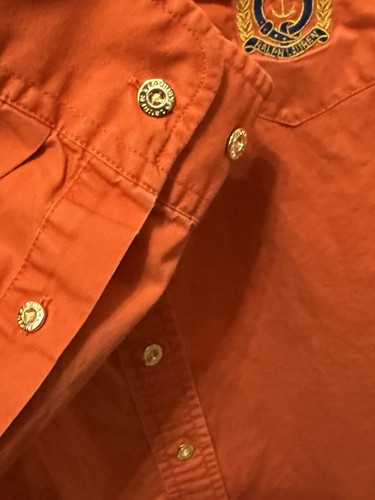 VTG LAUREN Ralph Lauren Shirt Size Med Women’s Button-Up Shirt Crown Logo Crest - Picture 6 of 9