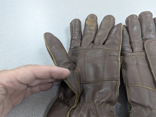 West Coast Choppers Leather Riding Gloves Size Medium - Brown - Bild 7 von 14