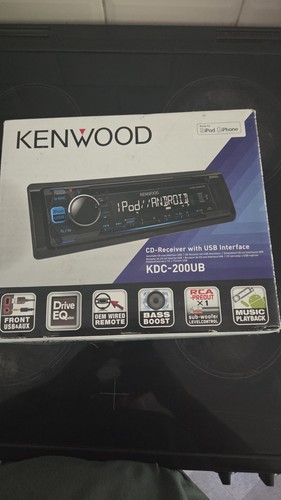Kenwood KDC-200UB RADIO STEREO USB/AUX IN CD PLAYER HEAD UNIT