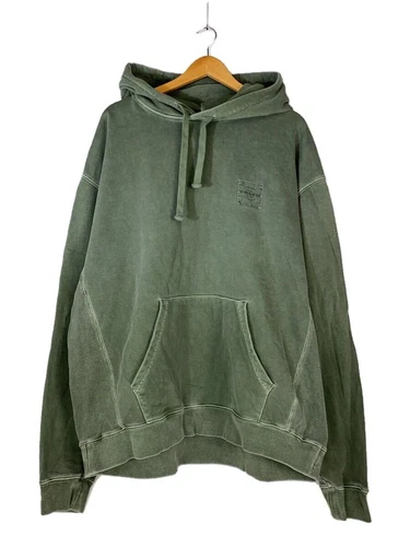 Felpa Coach con cappuccio L cotone kaki CF811 sfumato usata