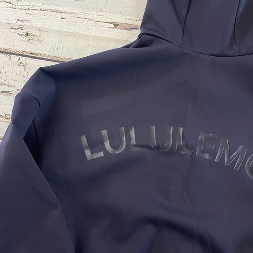Lululemon sportliche Damenjacke blau marineblau Signatur Kapuze Größe 6 Activewear - Bild 9 von 10