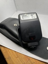 Canon Speedlite 200E Shoe Mount Flash   w/ Original Case   Tested Working