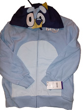 BLUEY Kids Zip Up Sweater Jacket Size medium. Soft nwt