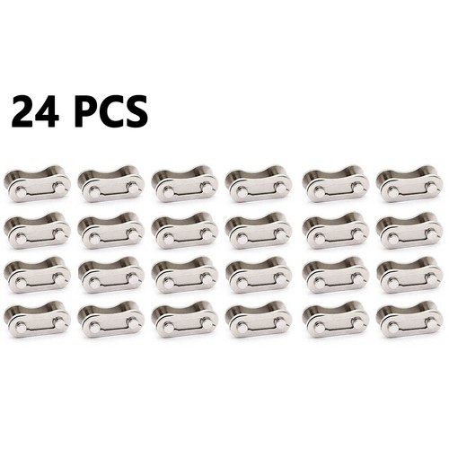 24pcs Bicycle Bike Single Speed Quick Chain Master Links Connector Accessories - Picture 8 of 24