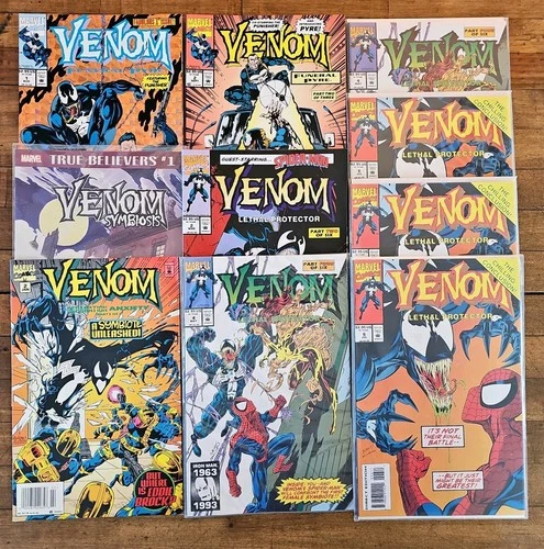 MARVEL Comics • VENOM • 10 Issue Mixed Lot #1-6 • VF/NM Vintage Comic • No Odor