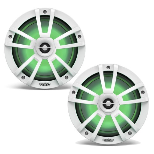 Infinity 822MLW 8" Marine Boat Speaker White RGB Lighting Refurbished Pair - Picture 1 of 11