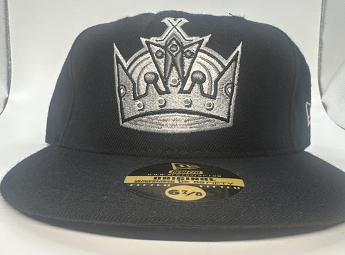 Gorra ajustada 59Fifty básica blanca y negra de la NHL Los Angeles Kings 6 7/8 - Imagen 4 de 9