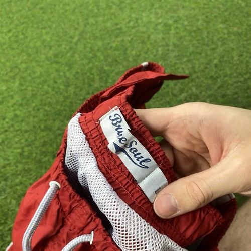 Men’s Red Sprinter Shorts Sz Large By Brave Soul London - Picture 2 of 3