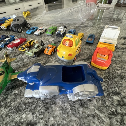 Lot of 27 Vintage Diecast and Plastic Cars Hot wheels Tonka V-Tech Fisher Price - Picture 12 of 24