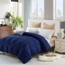 Lavish Comforts  Navy Blue Comforter   Fluffy...