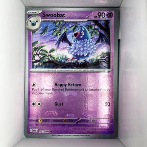 Swoobat 037/086 White Flare Master Ball Reverse Holo Uncommon English